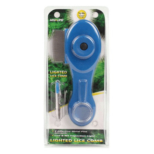 Acu-Life Lighted Lice Easy-Grip Ergonomic Handle Comb - 1 Ea